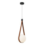 SL2002.403.01 Светильник подвесной ST-Luce Черный, Терракотовой/Белый E27 1*60W MOONBAG