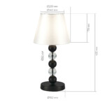 SL2003.404.01 Прикроватная лампа ST-Luce черный/белый E27 1*40W AURORA — изображение 4