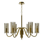 SL2005.303.06 Светильник подвесной ST-Luce латунь/коньячный E14 6*40W SANTORI — изображение 2