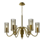 SL2005.303.06 Светильник подвесной ST-Luce латунь/коньячный E14 6*40W SANTORI — изображение 3