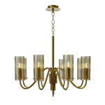 SL2005.303.08 Светильник подвесной ST-Luce латунь/коньячный E14 8*40W SANTORI