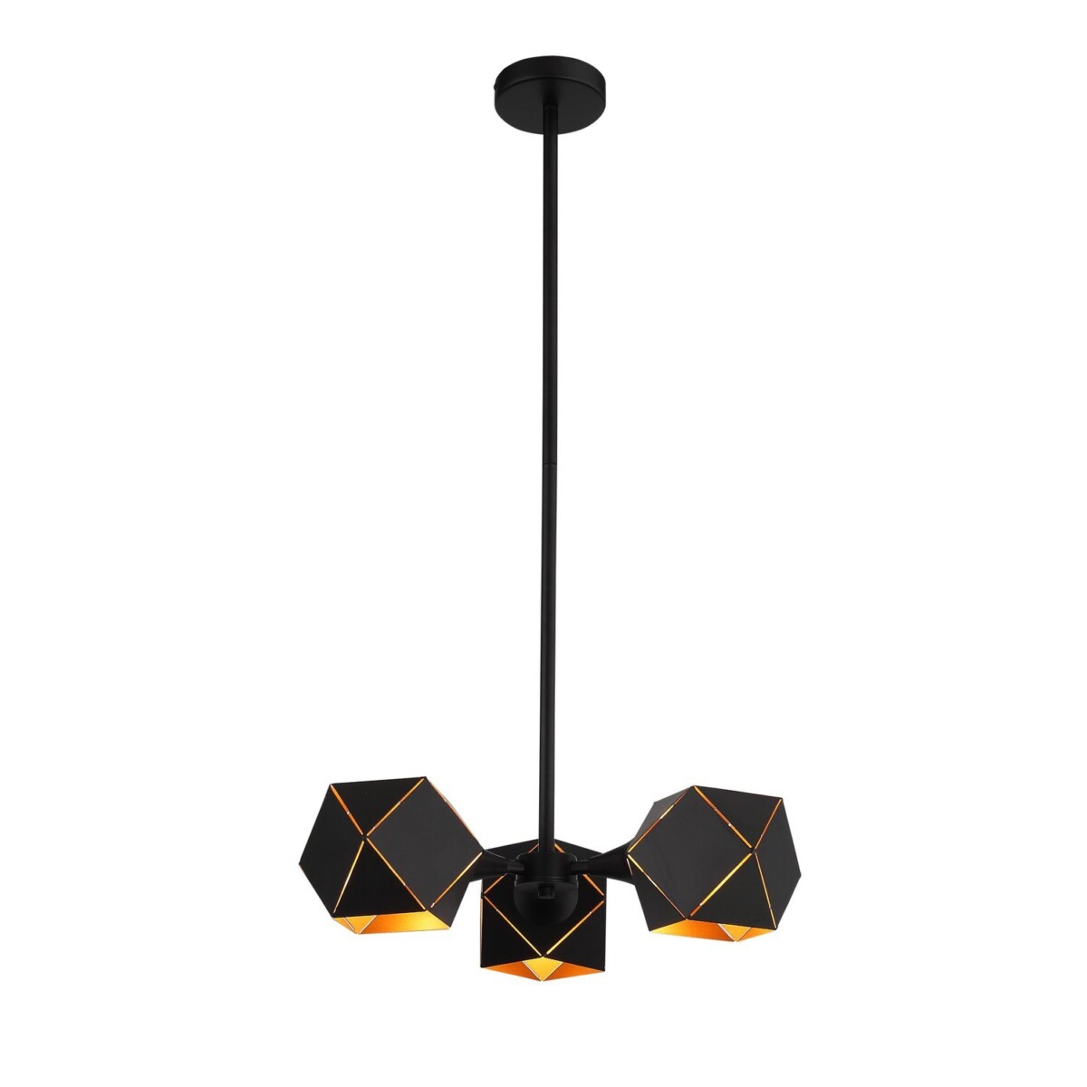 SL258.402.03 Люстра потолочная ST-Luce Черный/Черный, Золото E14 3*40W ENIGMA — изображение 3