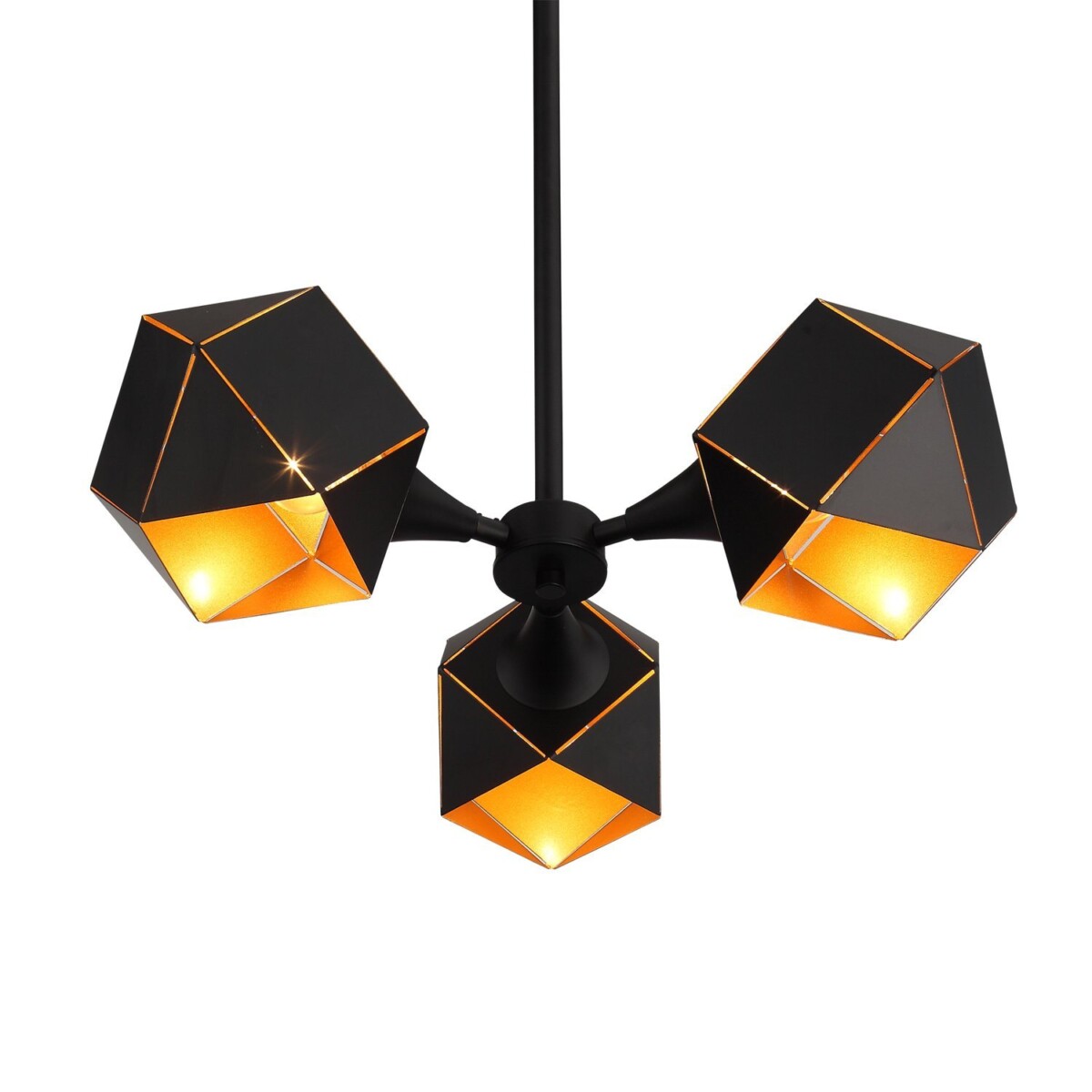 SL258.402.03 Люстра потолочная ST-Luce Черный/Черный, Золото E14 3*40W ENIGMA — изображение 6