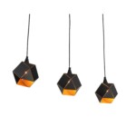 SL258.403.03 Люстра подвесная ST-Luce Черный/Черный, Золото E14 3*40W ENIGMA — изображение 6