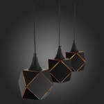 SL258.403.03 Люстра подвесная ST-Luce Черный/Черный, Золото E14 3*40W ENIGMA — изображение 8