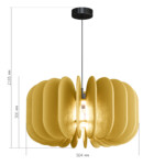 SL3004.413.01 Светильник подвесной ST-Luce Черный/Желтый E27 1*60W SENTITO — изображение 2