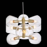 SL434.203.09 Люстра подвесная ST-Luce Латунь/Прозрачный E14 9*40W CALMARE — изображение 4