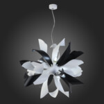 SL453.453.06E Люстра подвесная ST-Luce Черный, Белый/Черный, Белый E14 6*40W SPIRAGLIO — изображение 2