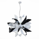 SL453.453.06E Люстра подвесная ST-Luce Черный, Белый/Черный, Белый E14 6*40W SPIRAGLIO — изображение 3