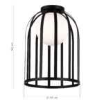 SL6129.402.01 Светильник потолочный ST-Luce Черный/Белый E27 1*60W NORDIC — изображение 5