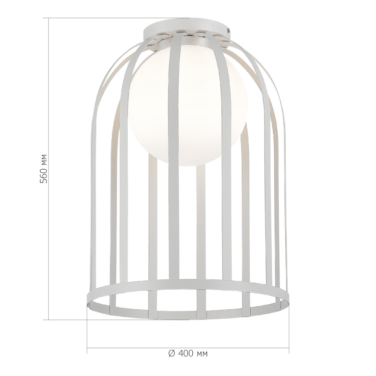 SL6129.502.01 Светильник потолочный ST-Luce Белый/Белый E27 1*60W NORDIC — изображение 5