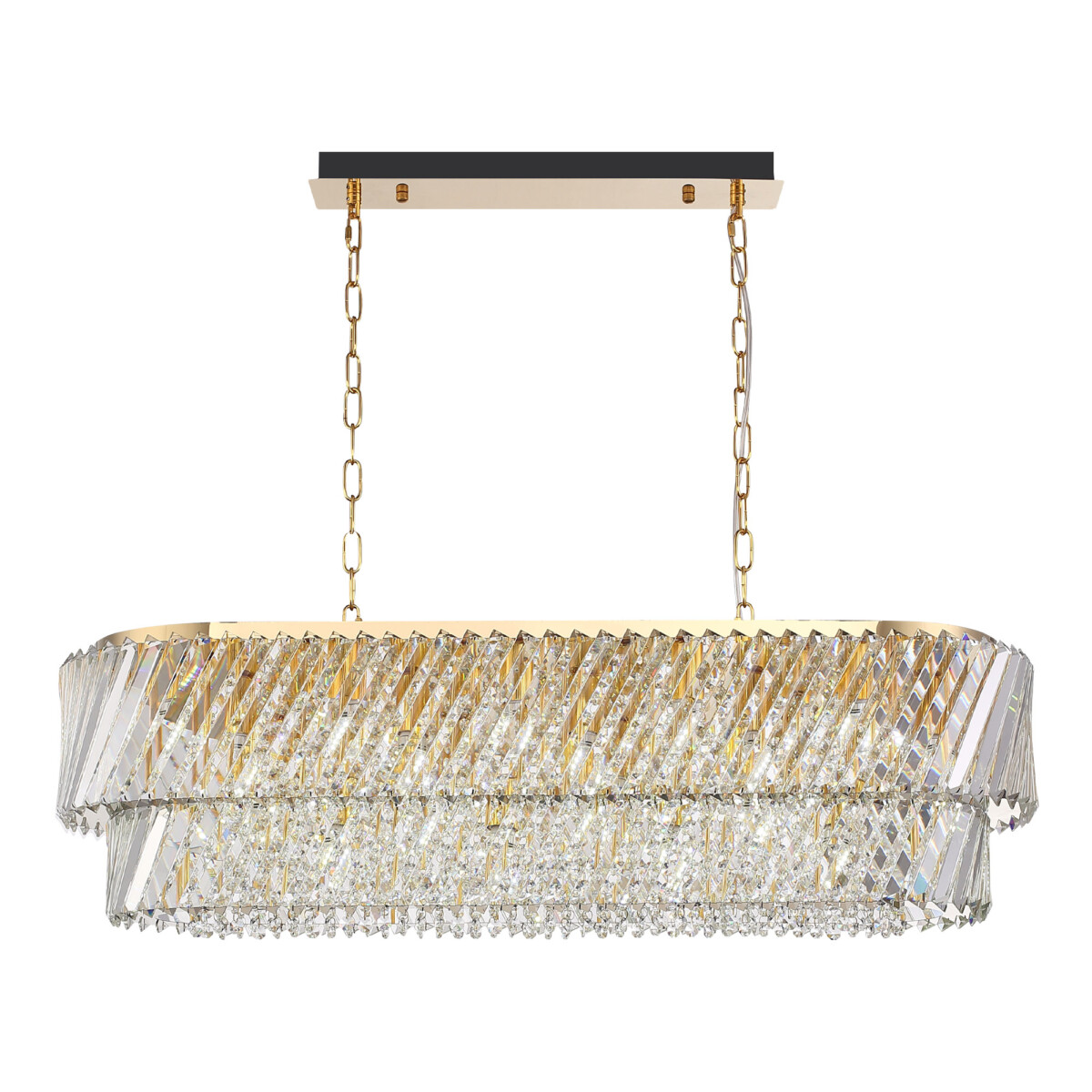 SL6138.303.14 Светильник подвесной ST-Luce латунь/прозрачный E14 14*40W RITZ — изображение 1