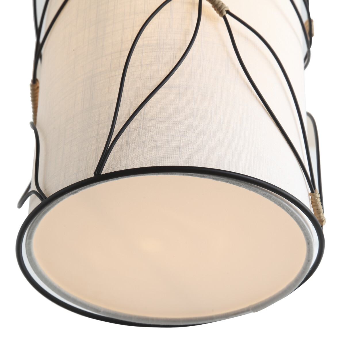 SL6228.403.01 Светильник подвесной ST-Luce Черный/Бежевый E27 1*60W ROOT — изображение 4