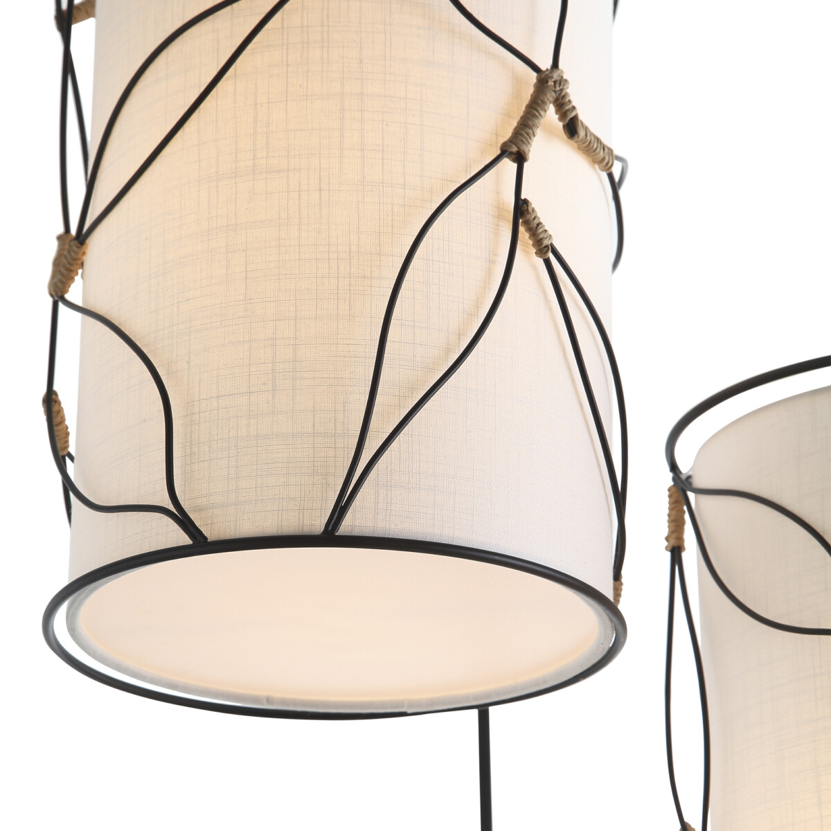 SL6228.403.03 Светильник подвесной ST-Luce Черный/Бежевый E27 3*60W ROOT — изображение 4