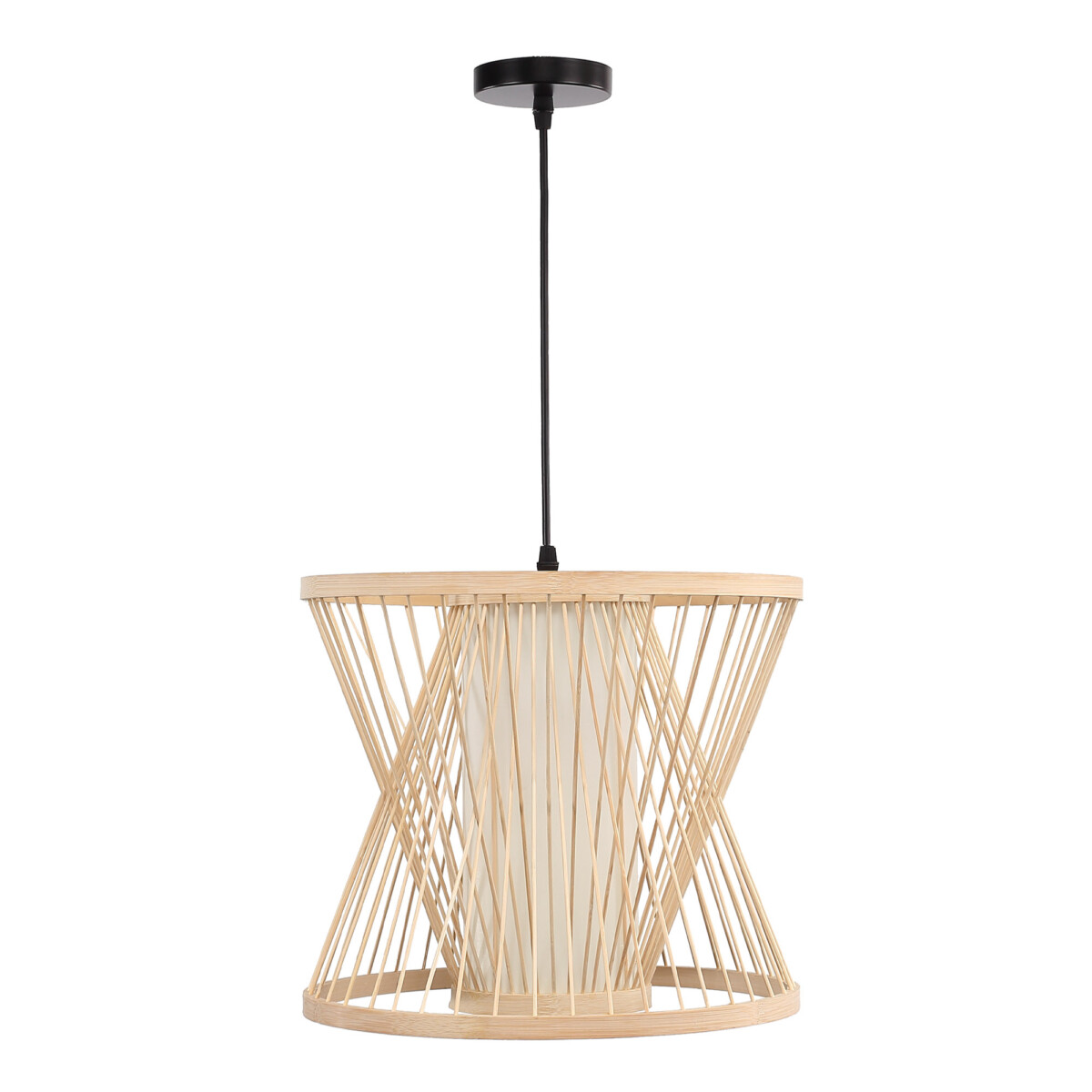 SL6241.503.01 Светильник подвесной ST-Luce Древесный/Белый E27 1*40W ALMA — изображение 2