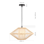 SL6241.533.01 Светильник подвесной ST-Luce Древесный/Белый E27 1*40W ALMA — изображение 6