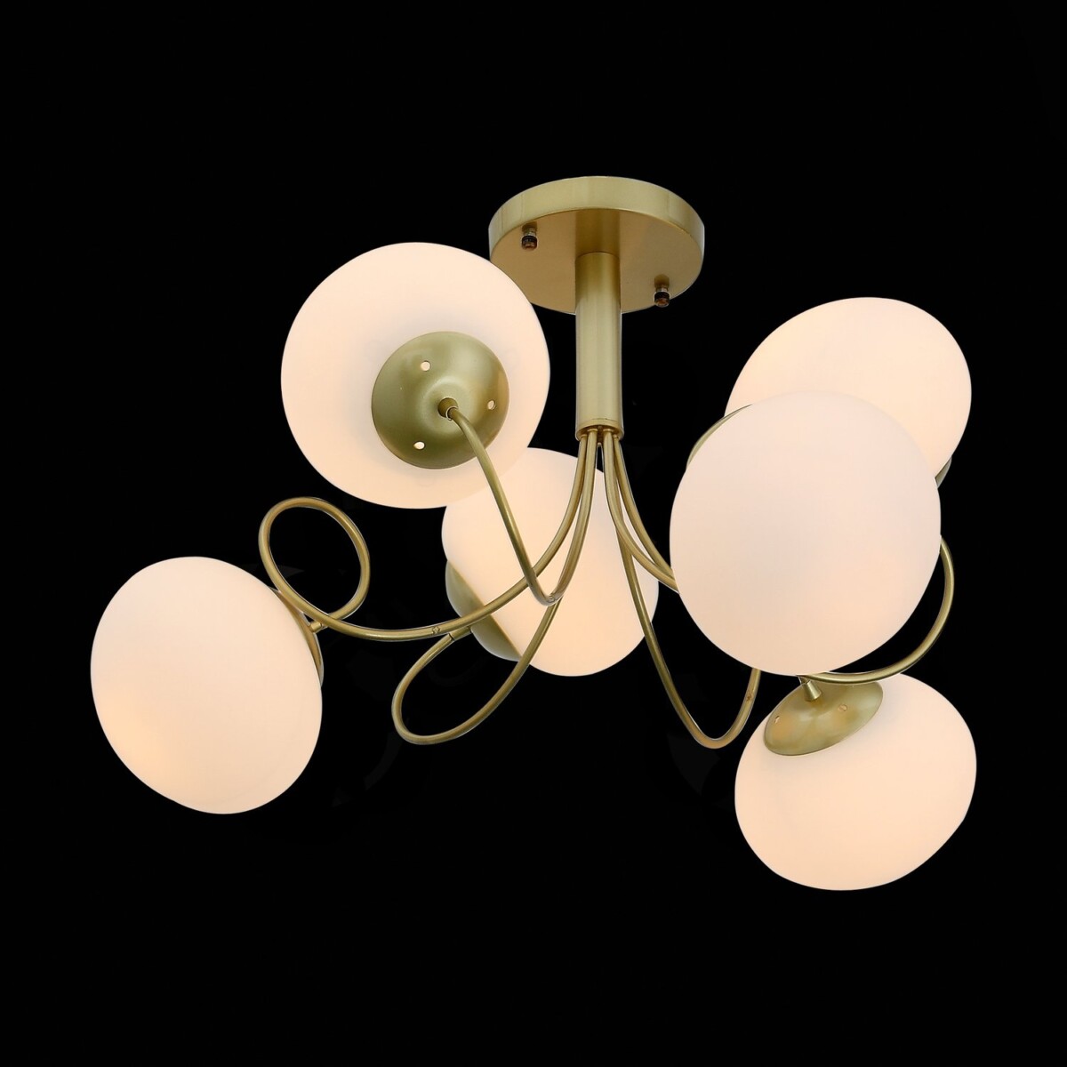 SL717.202.06 Светильник потолочный Золотистый/Белый E27 6*40W ACINI — изображение 1