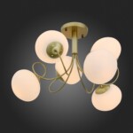 SL717.202.06 Светильник потолочный Золотистый/Белый E27 6*40W ACINI — изображение 2