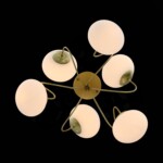 SL717.202.06 Светильник потолочный Золотистый/Белый E27 6*40W ACINI — изображение 4