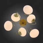 SL717.202.06 Светильник потолочный Золотистый/Белый E27 6*40W ACINI — изображение 5