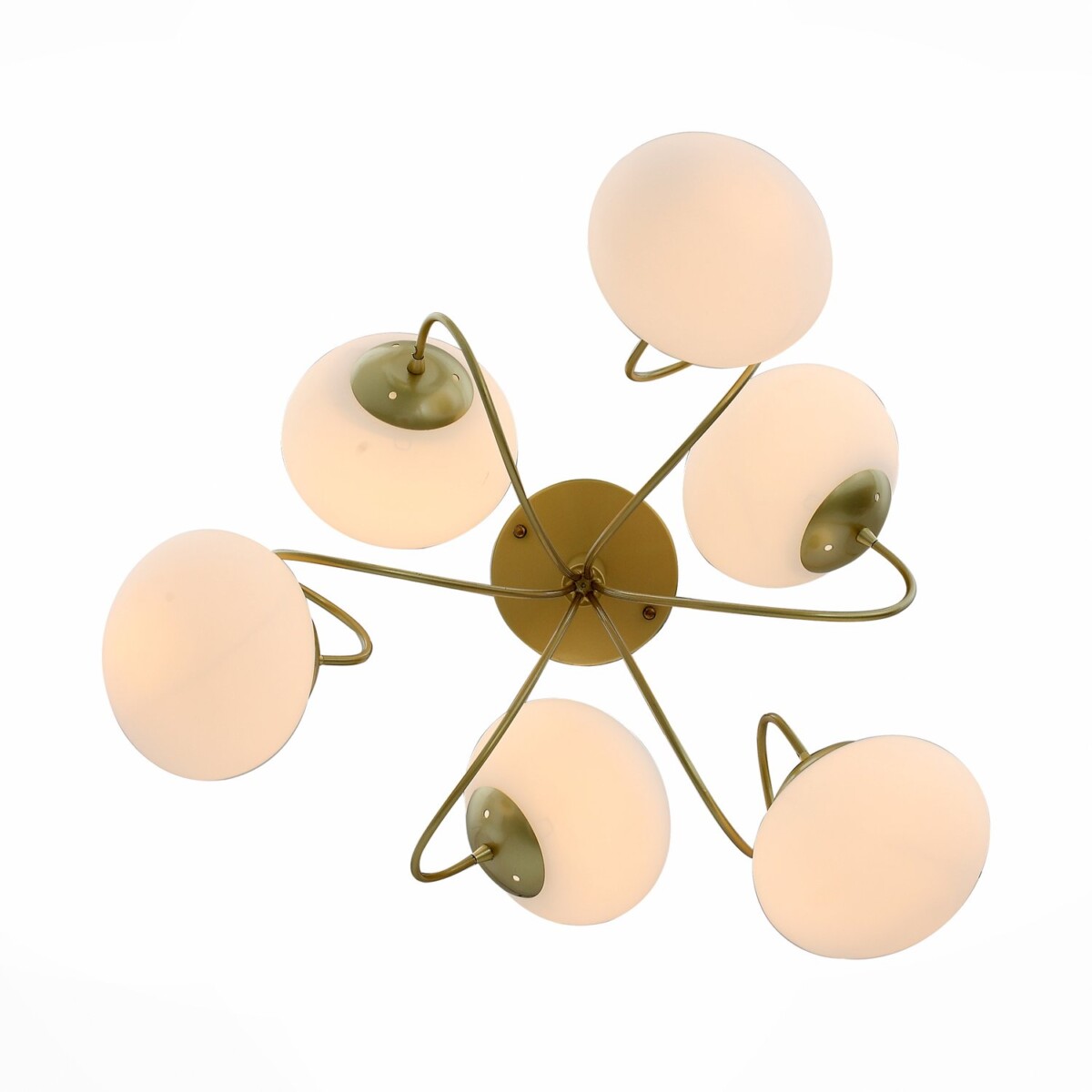 SL717.202.06 Светильник потолочный Золотистый/Белый E27 6*40W ACINI — изображение 6