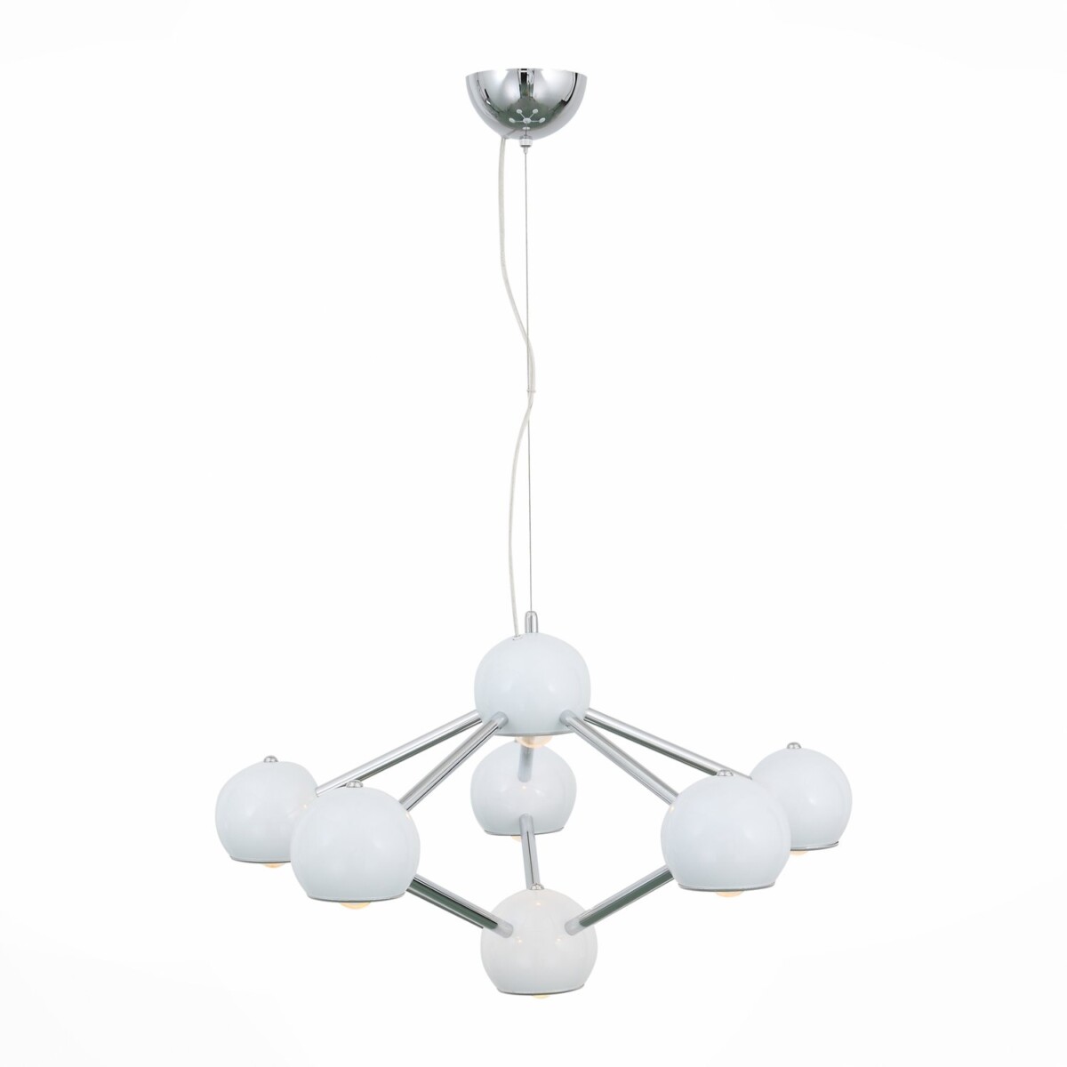 SL853.102.07 Люстра потолочная ST-Luce Хром/Хром E14 7*40W ROTTURA — изображение 2