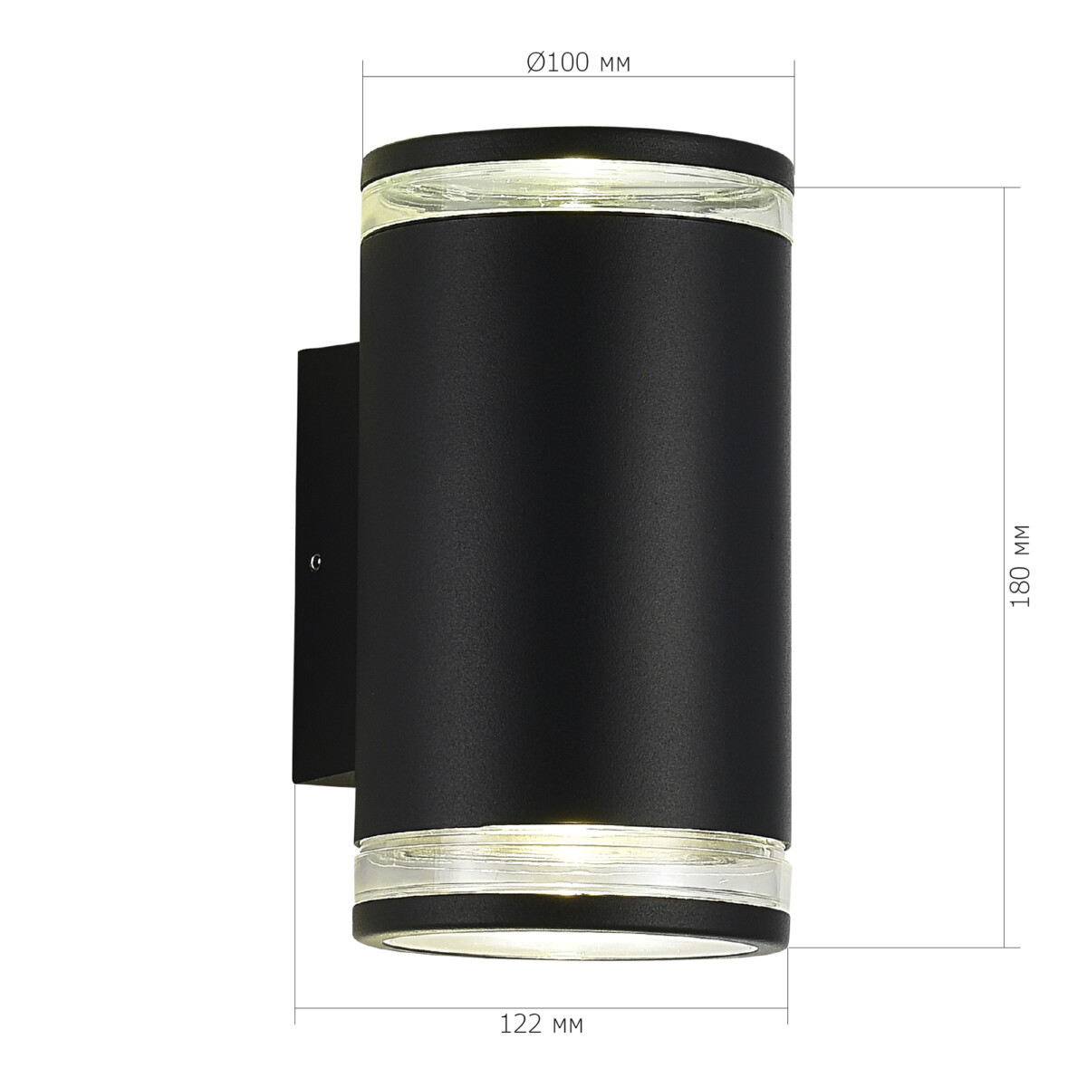 SL9009.401.02 Светильник уличный настенный ST-Luce черный/белый GU10 2*50W TUBO — изображение 5