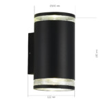 SL9009.401.02 Светильник уличный настенный ST-Luce черный/белый GU10 2*50W TUBO — изображение 5