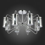 SLE102302-08 Светильник потолочный Хром/Дымчатый E14 8*40W VALIERI — изображение 2