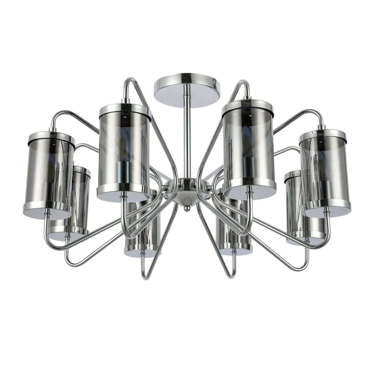 SLE102302-08 Светильник потолочный Хром/Дымчатый E14 8*40W VALIERI — изображение 6