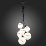 SLE103143-06 Светильник подвесной Черный/Белый E27 6*60W SATTURO — изображение 2