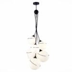 SLE103143-06 Светильник подвесной Черный/Белый E27 6*60W SATTURO — изображение 3