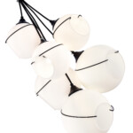 SLE103143-06 Светильник подвесной Черный/Белый E27 6*60W SATTURO — изображение 5