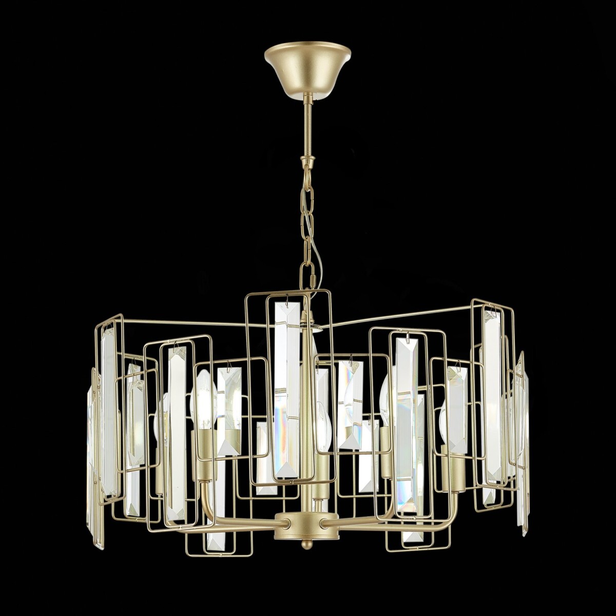 SLE103403-05_01B SLE103403-05 Светильник подвесной Шампань/Прозрачный E14 5*40W GIANO — изображение 1