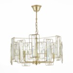 SLE103403-05 Светильник подвесной Шампань/Прозрачный E14 5*40W GIANO — изображение 3