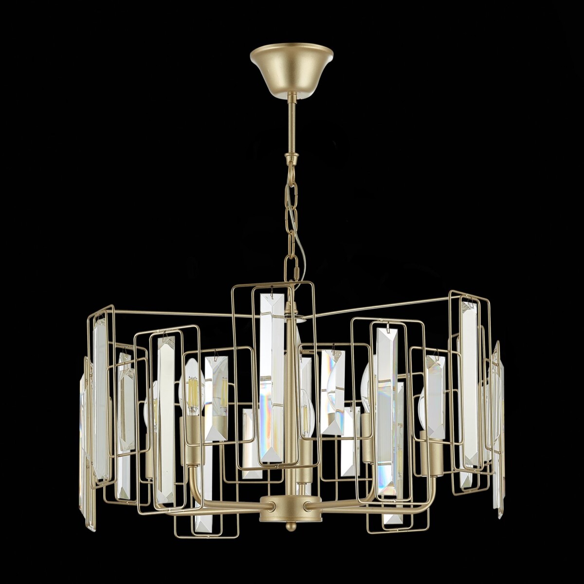 SLE103403-05 Светильник подвесной Шампань/Прозрачный E14 5*40W GIANO — изображение 4