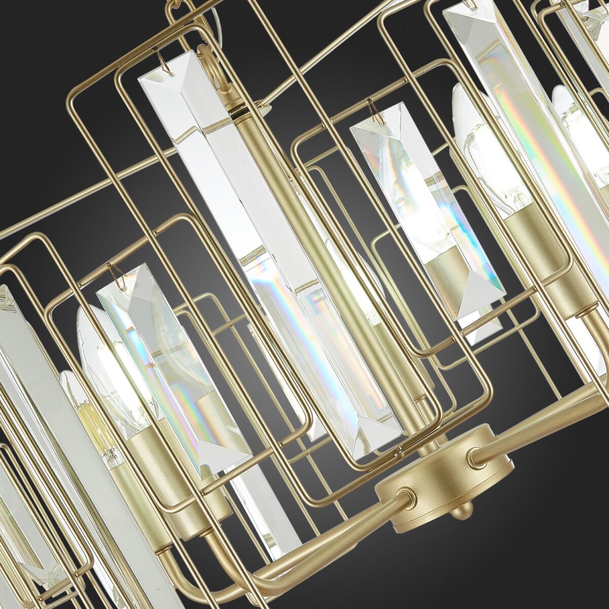 SLE103403-05 Светильник подвесной Шампань/Прозрачный E14 5*40W GIANO — изображение 8