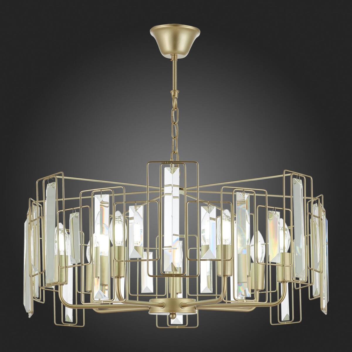 SLE103403-07 Светильник подвесной Шампань/Прозрачный E14 7*40W GIANO — изображение 2