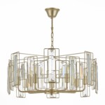 SLE103403-07 Светильник подвесной Шампань/Прозрачный E14 7*40W GIANO — изображение 6