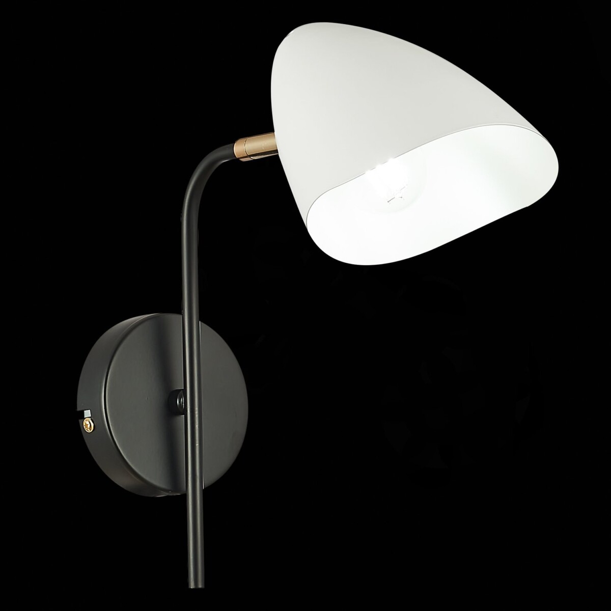 SLE103601-01 Светильник настенный Черный, Золотой/Белый E14 1*40W SATTA — изображение 1