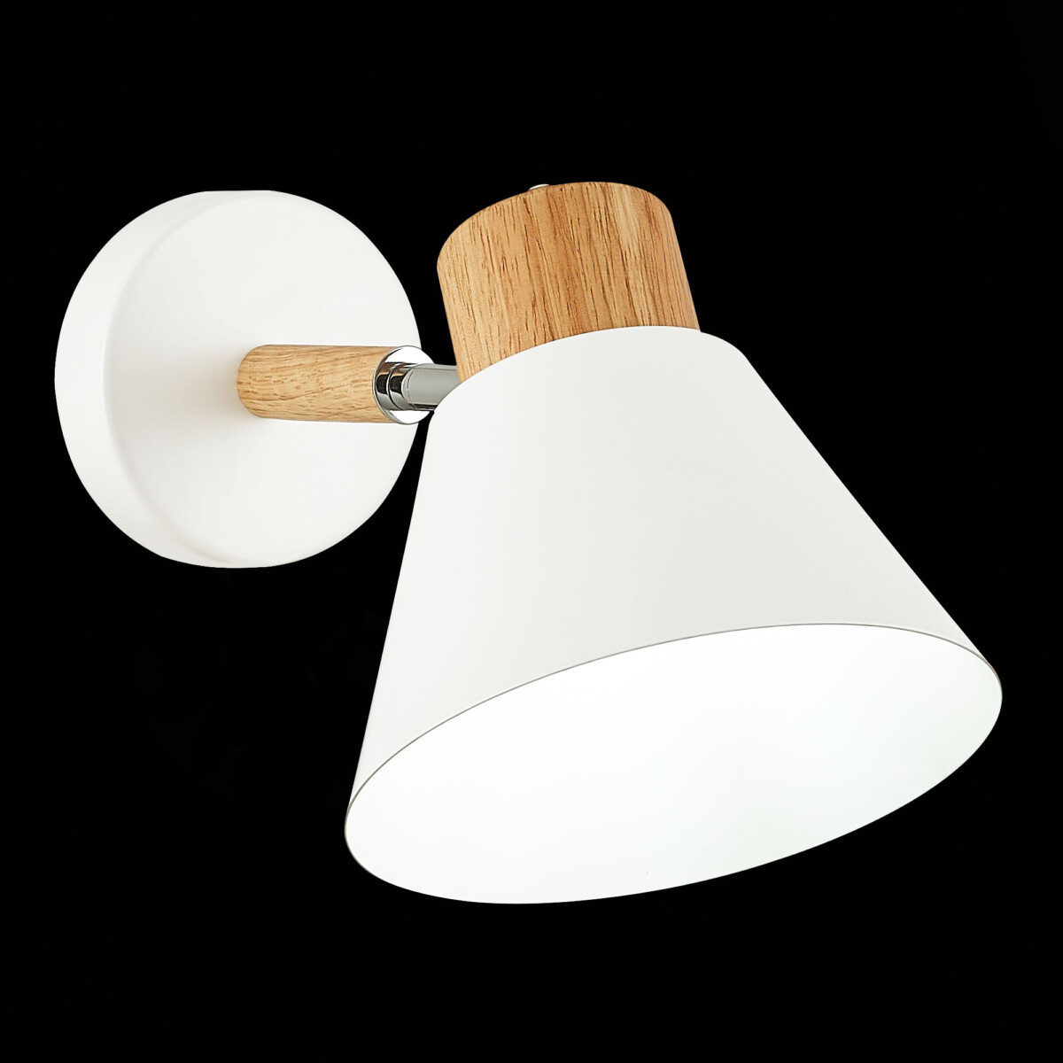 SLE103701-01_01B SLE103701-01 Светильник настенный Светлое дерево, Белый/Белый E27 1*60W BUVE — изображение 1