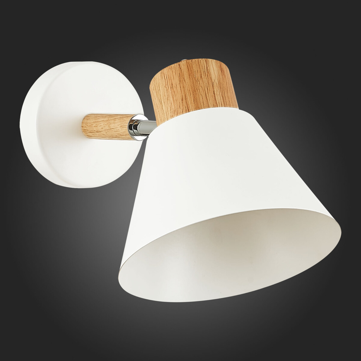 SLE103701-01 Светильник настенный Светлое дерево, Белый/Белый E27 1*60W BUVE — изображение 5