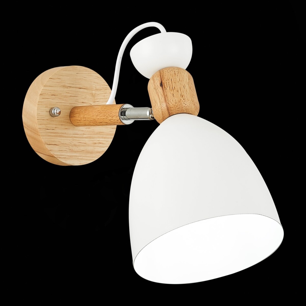 SLE103801-01 Светильник настенный Светлое дерево, Белый/Белый E27 1*60W BALCAMO — изображение 1