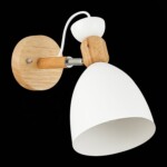 SLE103801-01 Светильник настенный Светлое дерево, Белый/Белый E27 1*60W BALCAMO — изображение 4