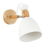 SLE103801-01 Светильник настенный Светлое дерево, Белый/Белый E27 1*60W BALCAMO — изображение 6