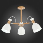 SLE103802-03 Светильник потолочный Светлое дерево, Белый/Белый E27 3*60W BALCAMO — изображение 2