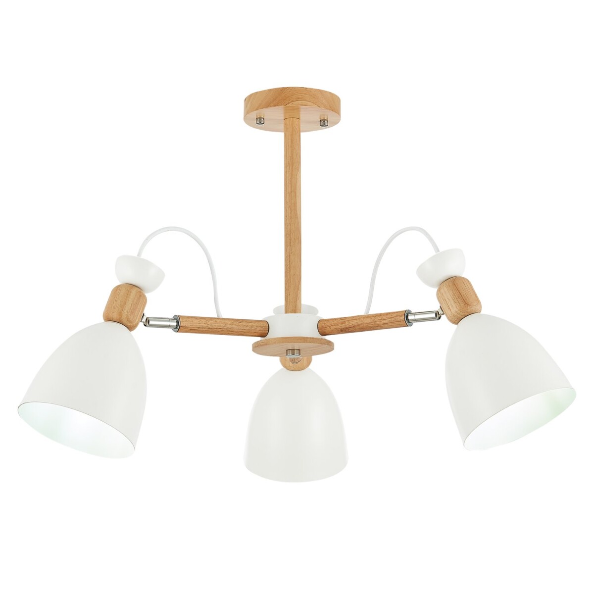 SLE103802-03 Светильник потолочный Светлое дерево, Белый/Белый E27 3*60W BALCAMO — изображение 3