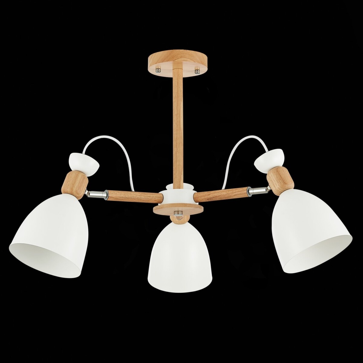 SLE103802-03 Светильник потолочный Светлое дерево, Белый/Белый E27 3*60W BALCAMO — изображение 4