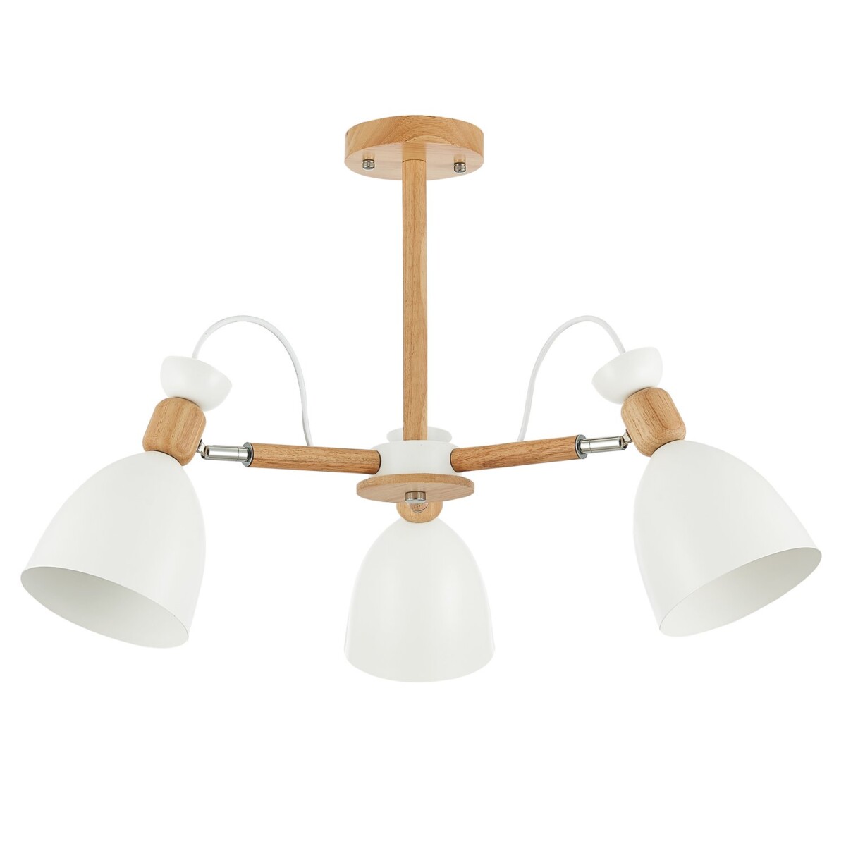 SLE103802-03 Светильник потолочный Светлое дерево, Белый/Белый E27 3*60W BALCAMO — изображение 6