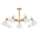 SLE103802-07 Светильник потолочный Светлое дерево, Белый/Белый E27 7*60W BALCAMO — изображение 3